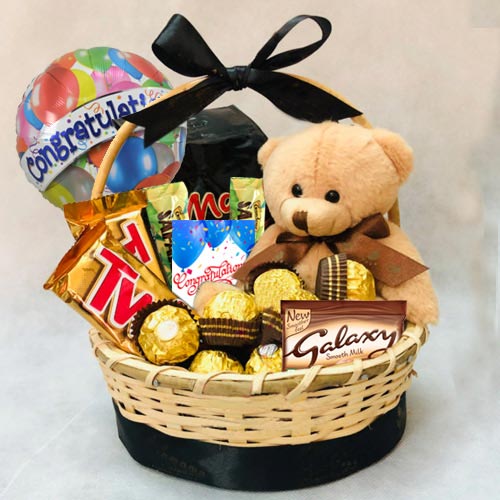 Snack Basket Gourmet Chocolate Covered Treat Gift Basket - All City Candy-gemektower.com.vn