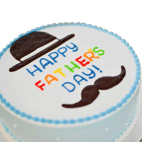 Happy Fathers Day White Forest Cake