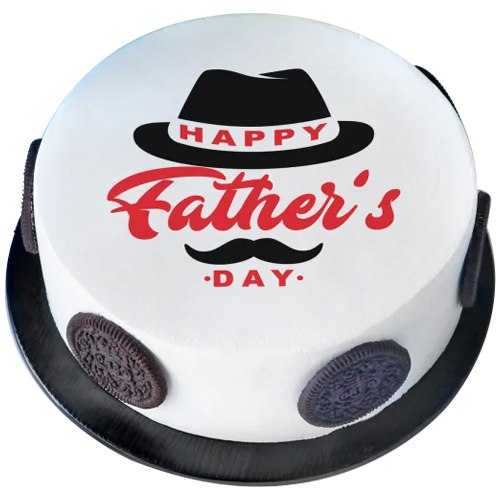 Classic Happy Fathers Day Poster Cake