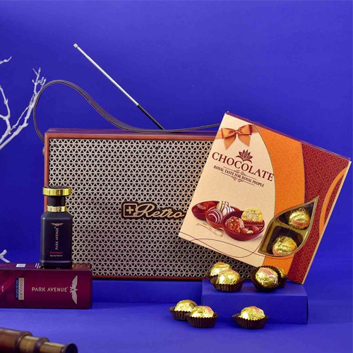 Classic Music Lover Dad Hamper with EDT N Chocolate