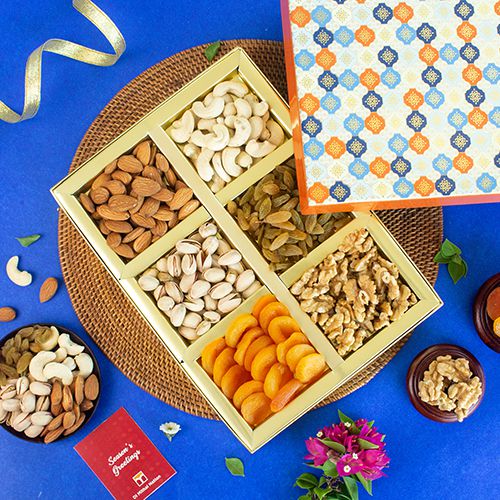 Assorted Dry Fruits In Elegant Gift Box