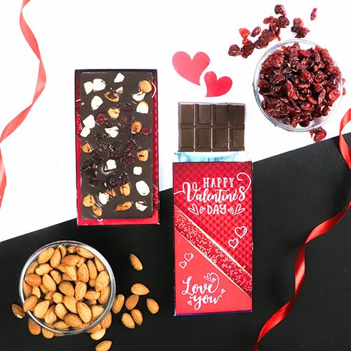 Delectable Flavoured Valentine Chocolate Bar