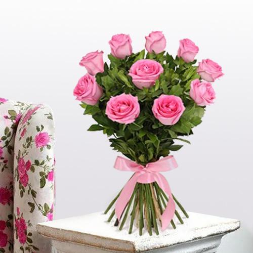 Awesome Pink Roses Bouquet