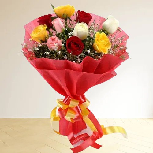 Radiant Mixed Roses Bouquet