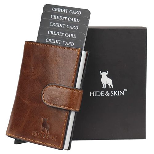 Ravishing Hide N Skin Leather Card Holder for Men  N  Women