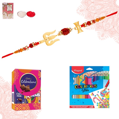 Pristine Rakhi with Essential Kids Kit