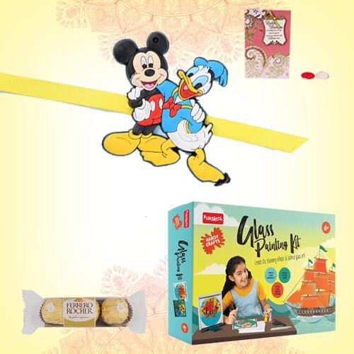 Disney Jigsaw Puzzles with Mickey Rakhi n Ferrero Rocher