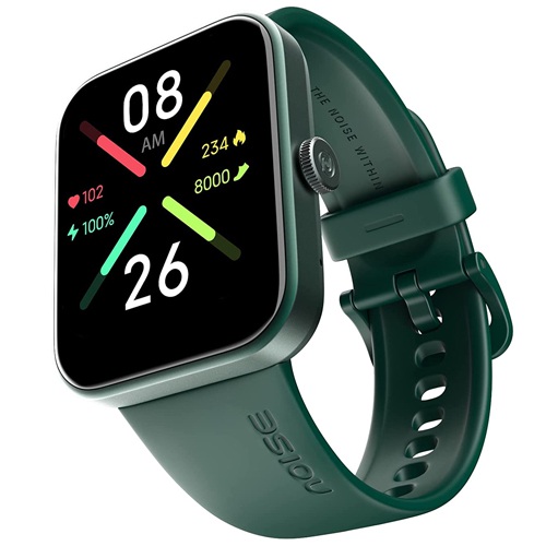 Stylish Noise Pulse Go Buzz Bluetooth Green Smart Watch